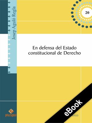 cover image of En defensa del Estado constitucional de Derecho